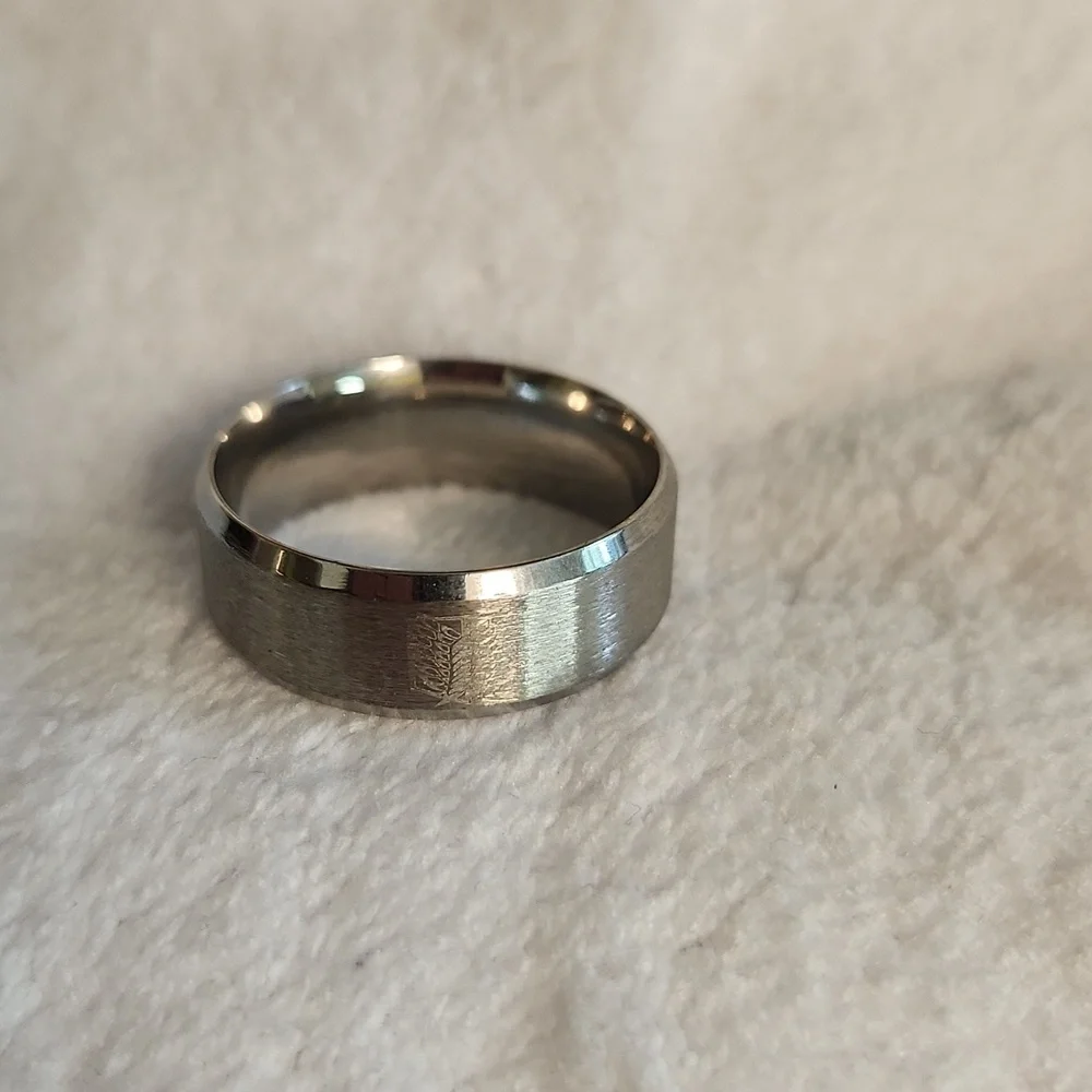 Stainless Steel Men's Anime Ring